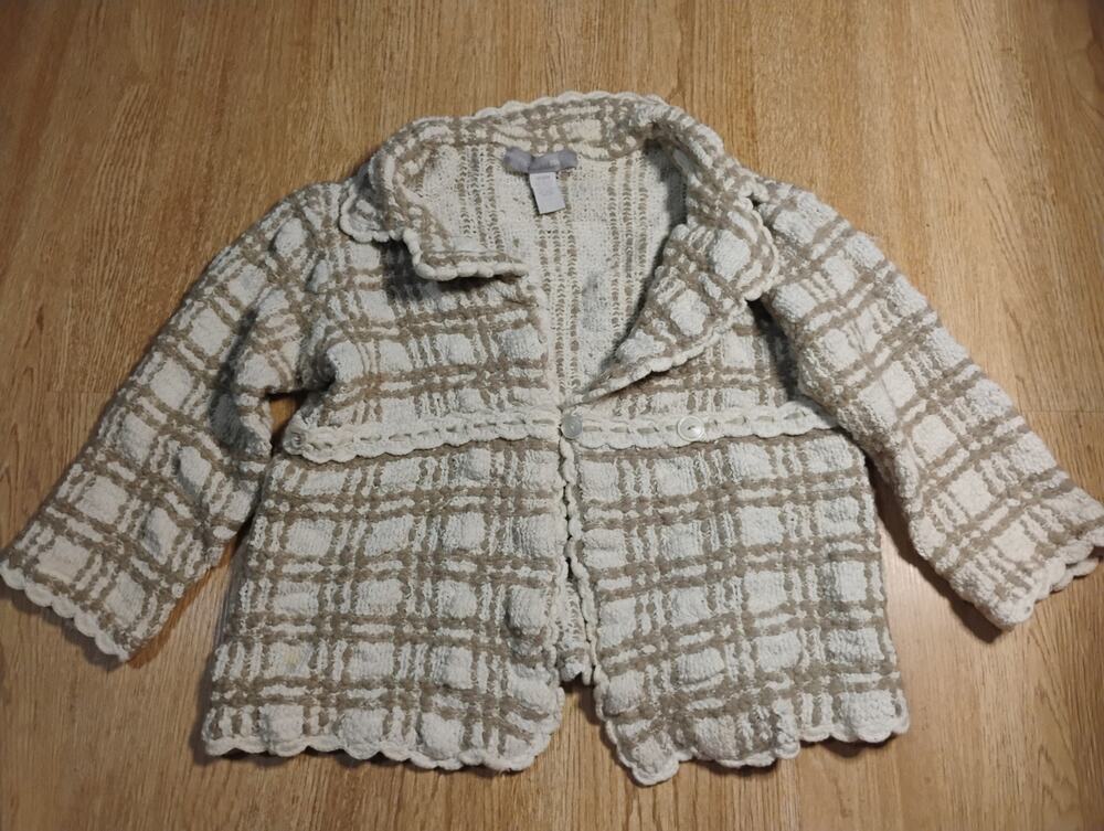 Modern Soul Overlay Cardigan Sweater Jacket Women's Size Medium